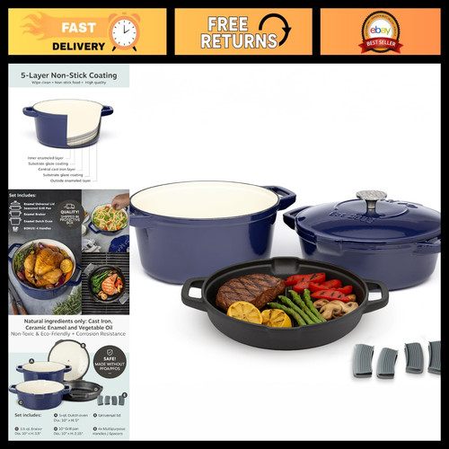 Stackable cast iron - 5-pc,