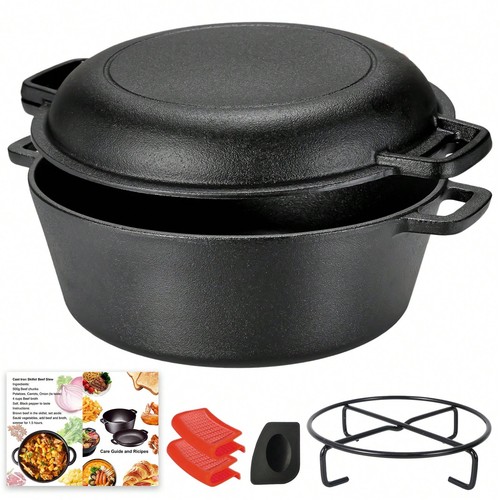 5qt cast iron dutch - 5qt,