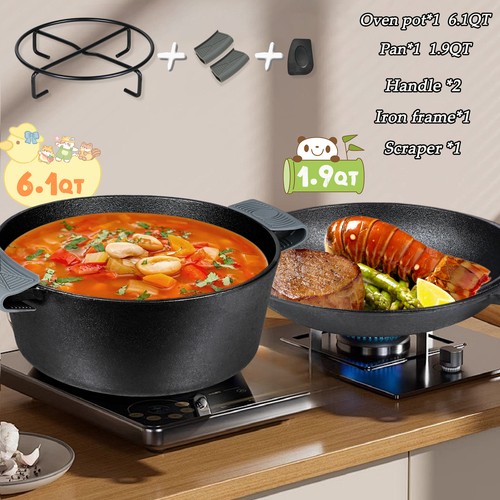 Faxhion cast iron dutch - 2-in-1,
