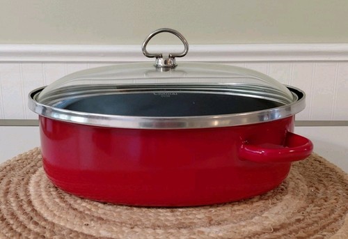 Chantal enamel steel - on, red