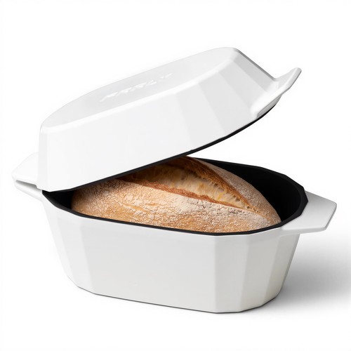 3qt white enameled cast - 3.3qt,