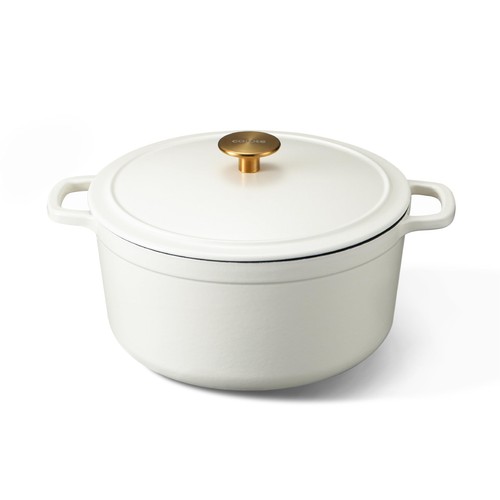 Cream white 5qt enameled cast - 5qt,