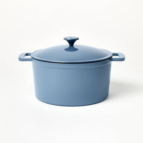 5qt enamel dutch oven blue - enamel,