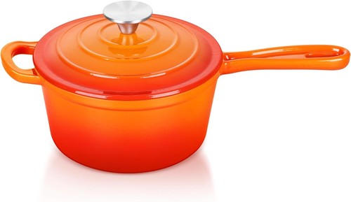 Enameled cast iron sauce pan - cast,