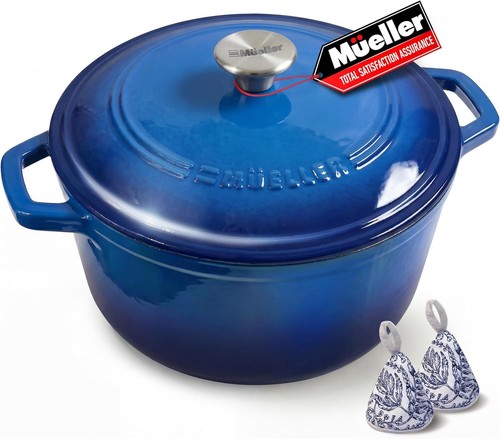 Mueller 6qt enameled cast iron - mueller,