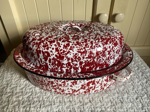 Vtg 90s enamelware red - vtg,