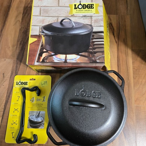 Lodge cast iron dutch oven - cast,