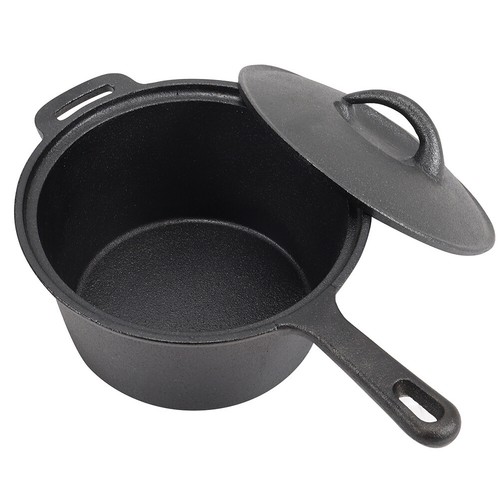 Pre seasoned cast iron sauce - cast,