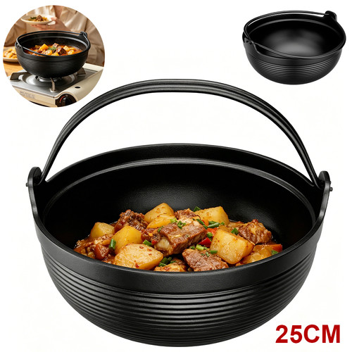 Cast iron stew pot - iron,