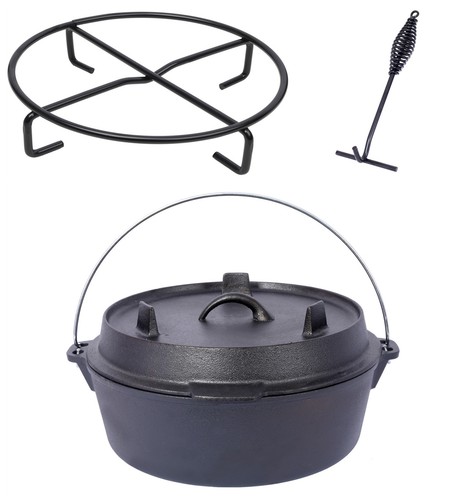 5qt pre seasoned cast - 2-in-1,