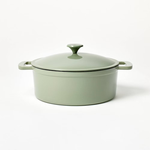 Enamel dutch oven - sage,