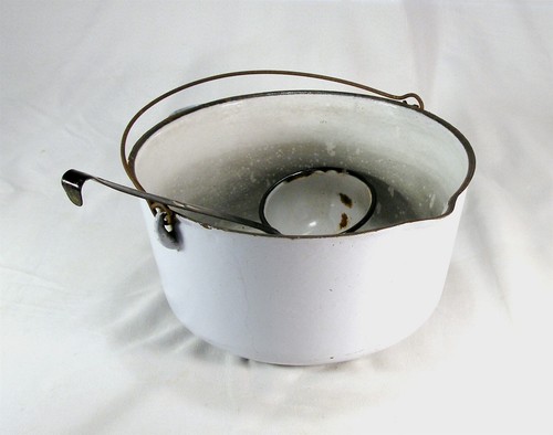 Vintage white porcelain cast - porcelain,
