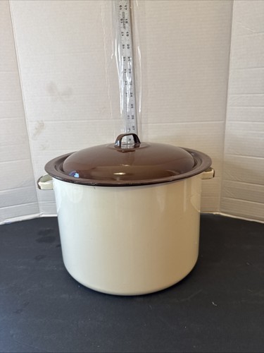 Vtg enamelware dutch oven - vtg,