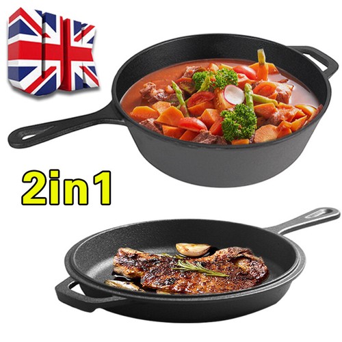 2in1 combo cooker pre seasoned - 2in1,